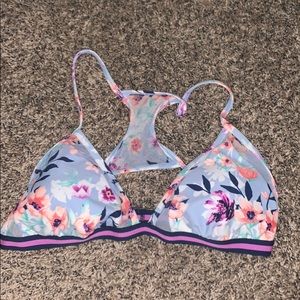 Sporty Floral Bikini Top